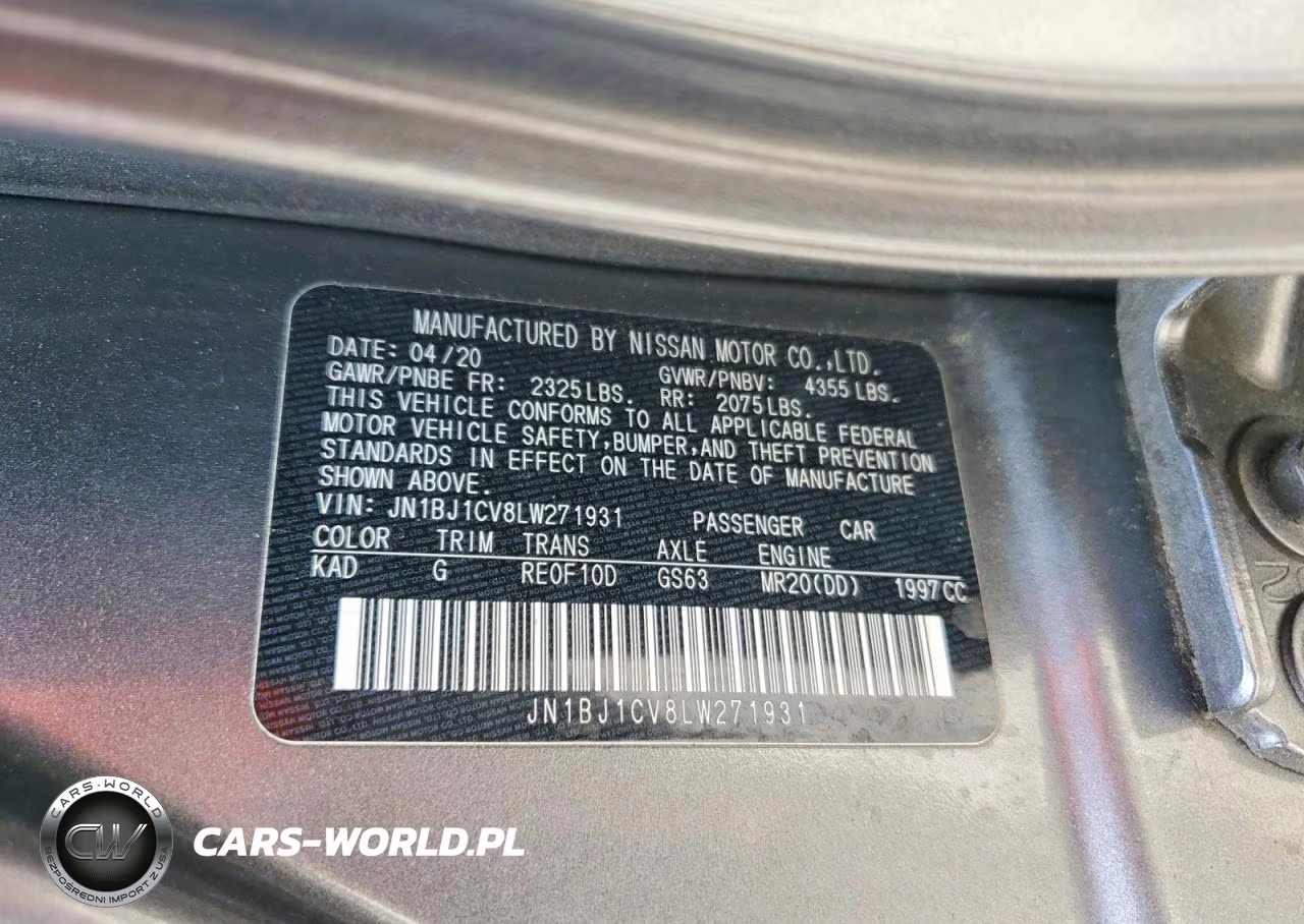 2020 Nissan Rogue Sport Sv VIN:JN1BJ1CV8LW271931 - 13