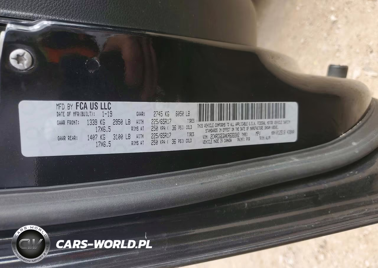 2019 Dodge Grand Caravan Gt VIN:2C4RDGEGXKR632202 - 13