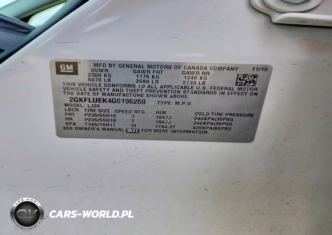 2016 GMC Terrain Slt VIN:2GKFLUEK4G6196260 - 13