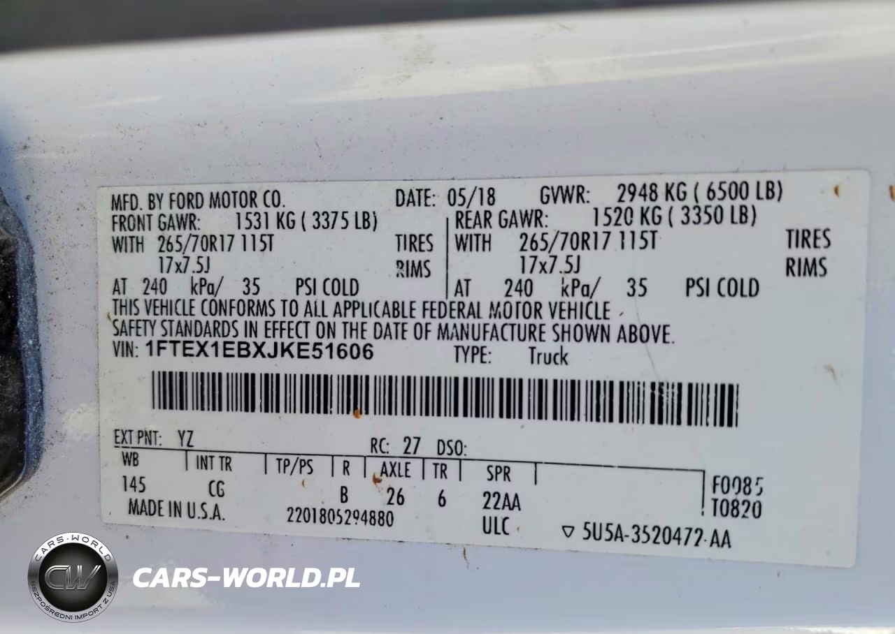 2018 Ford F150 Super Cab VIN:1FTEX1EBXJKE51606 - 12