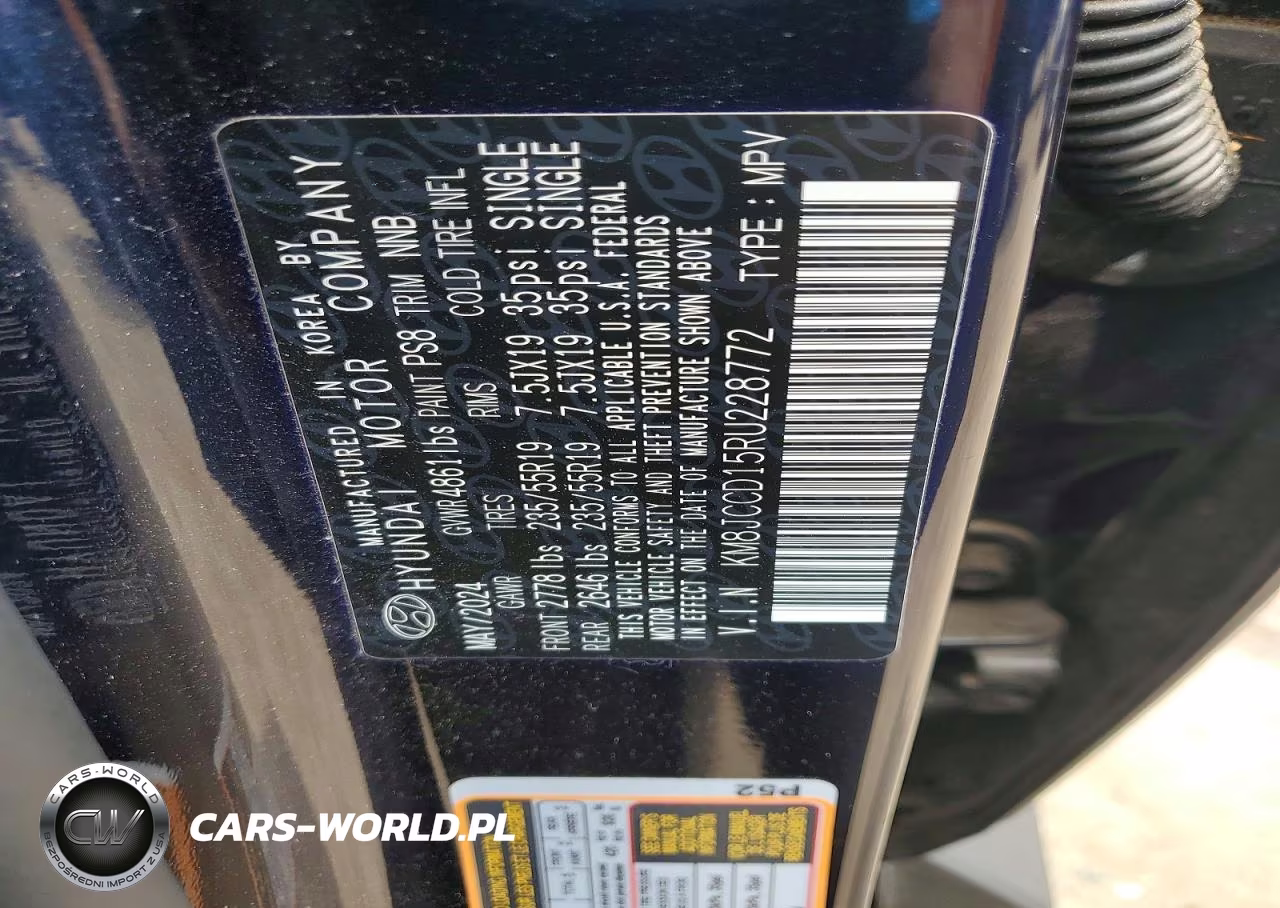 2024 Hyundai Tucson Sel Convenience VIN:KM8JCCD15RU228772 - 14