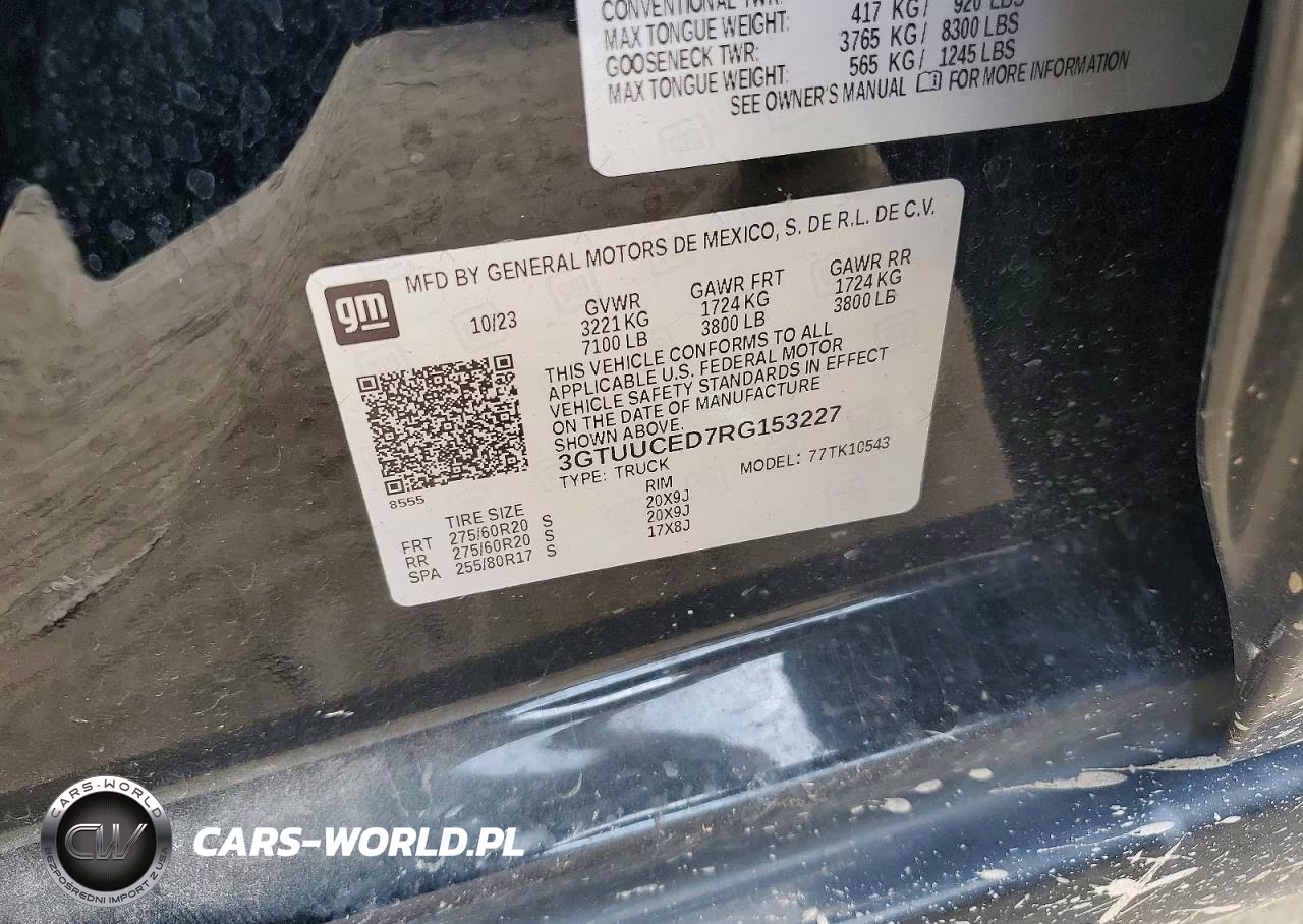 2024 GMC Sierra K1500 Elevation VIN:3GTUUCED7RG153227 - 12