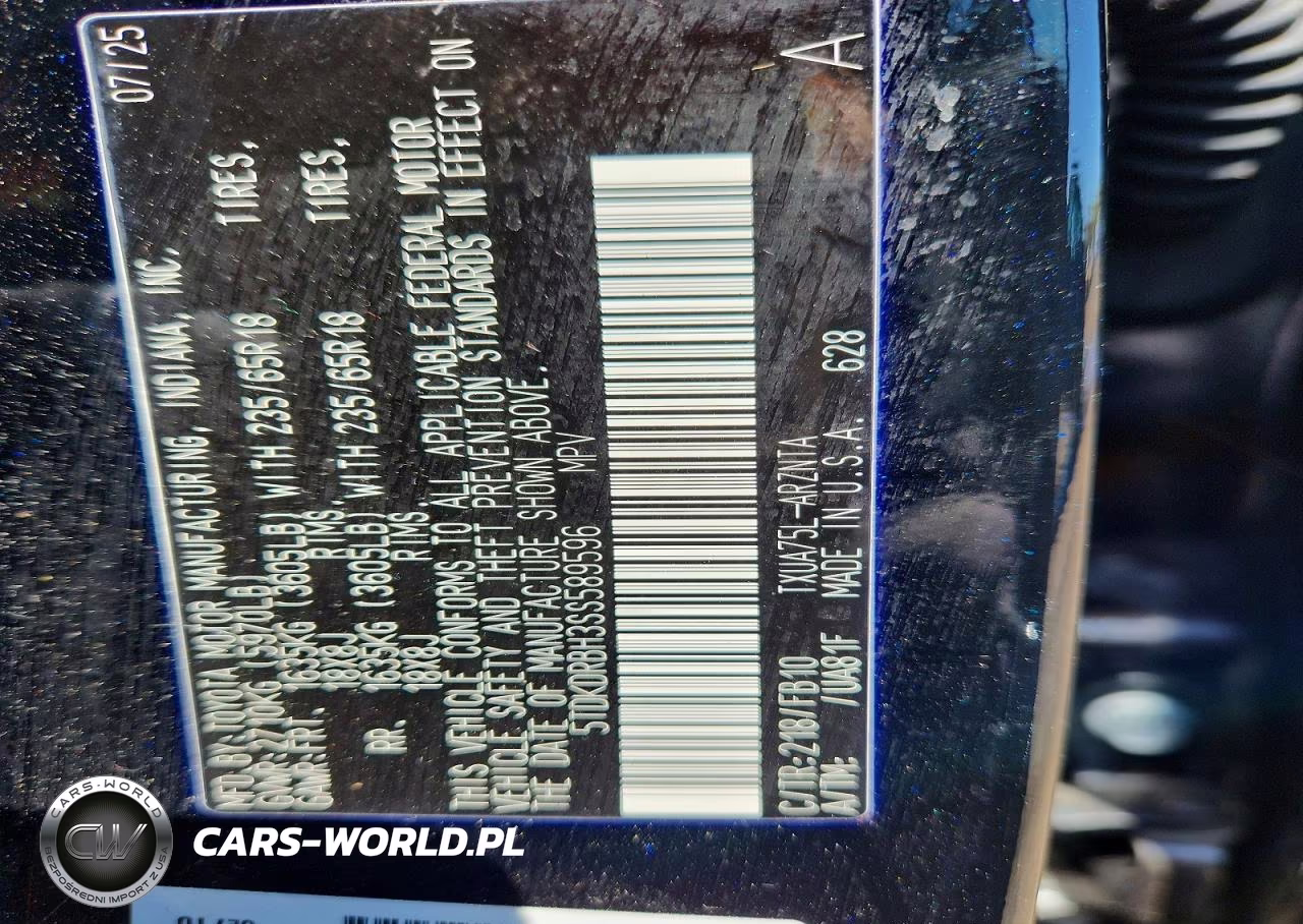 2025 Toyota Highlander Le VIN:5TDKDRBH3SS589596 - 14