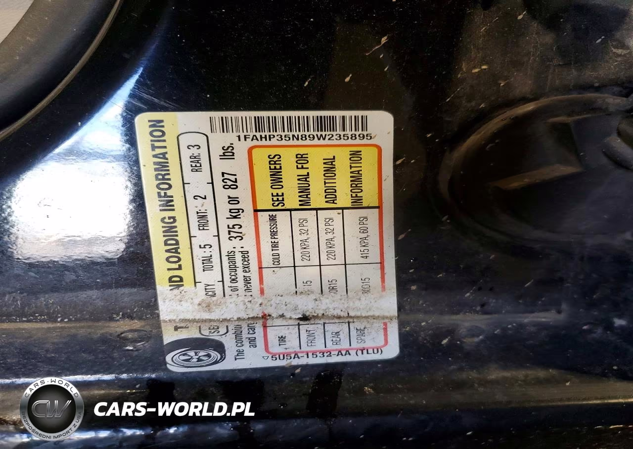 2009 Ford Focus Se VIN:1FAHP35N89W235895 - 12