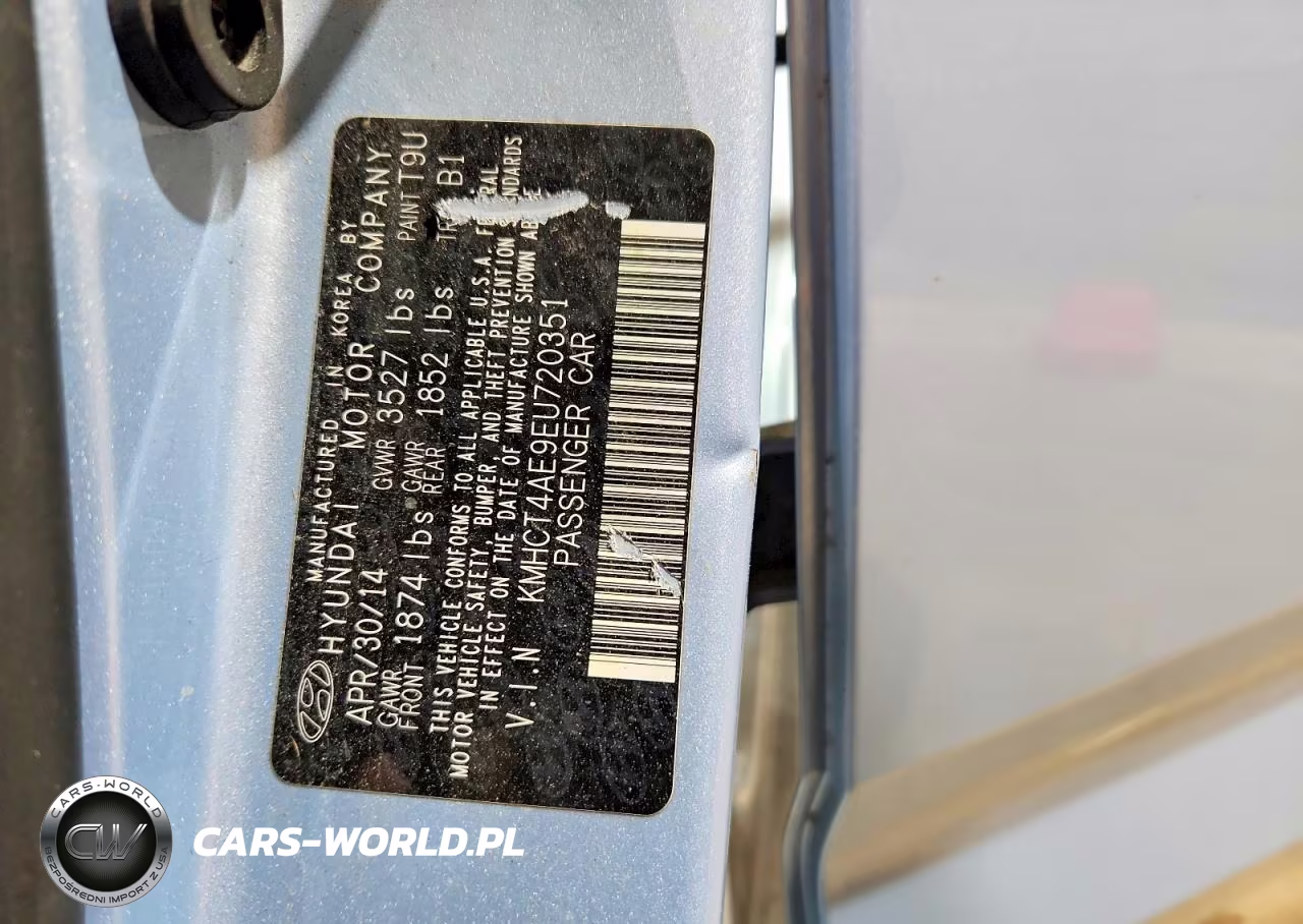2014 Hyundai Accent Gls VIN:KMHCT4AE9EU720351 - 12