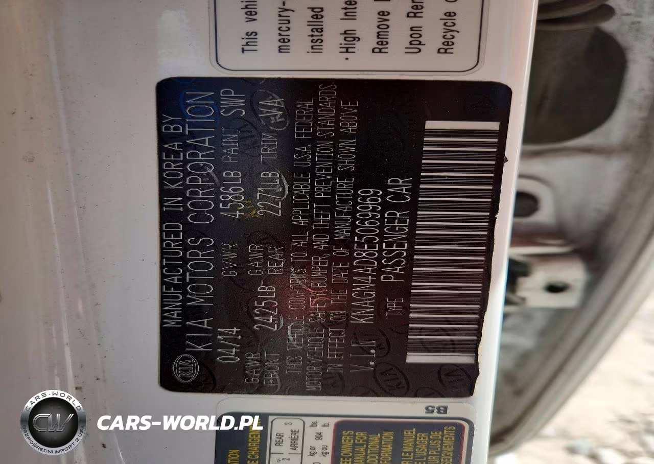 2014 Kia Optima Hybrid VIN:KNAGN4AD8E5069969 - 12