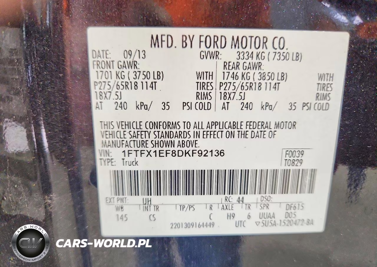 2013 Ford F150 Super Cab VIN:1FTFX1EF8DKF92136 - 13