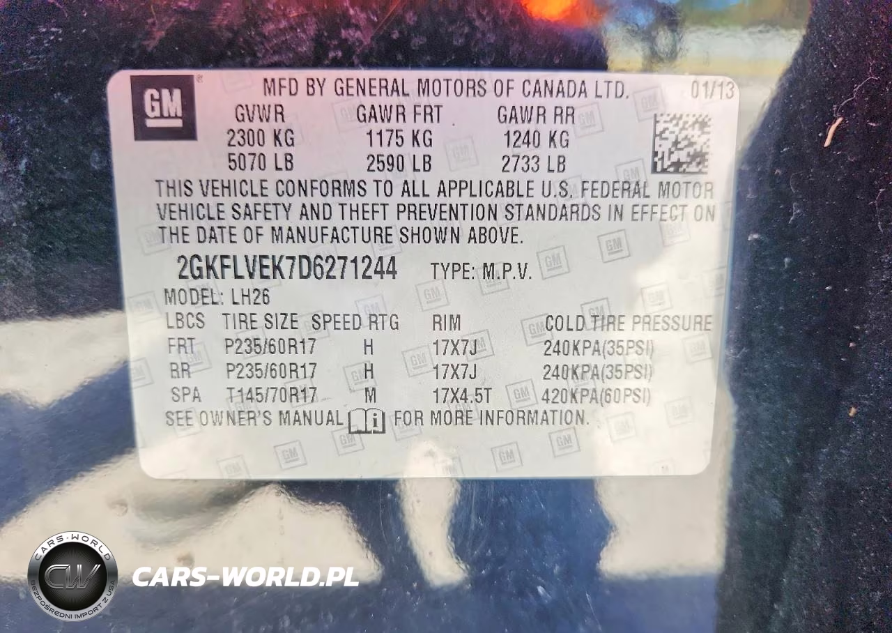 2013 GMC Terrain Slt VIN:2GKFLVEK7D6271244 - 13