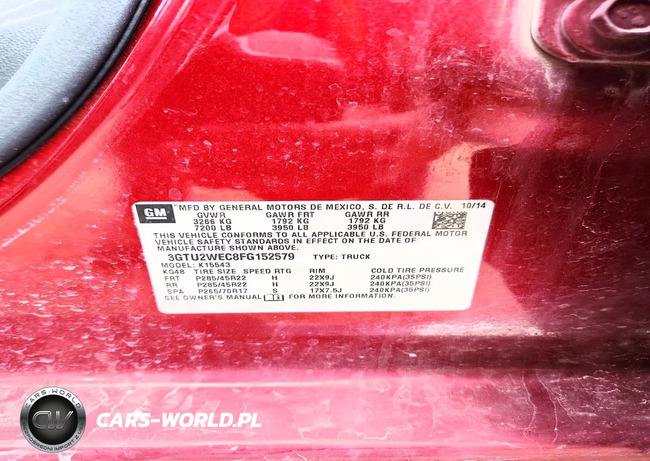 2015 GMC Sierra K1500 Denali VIN:3GTU2WEC8FG152579 - 12