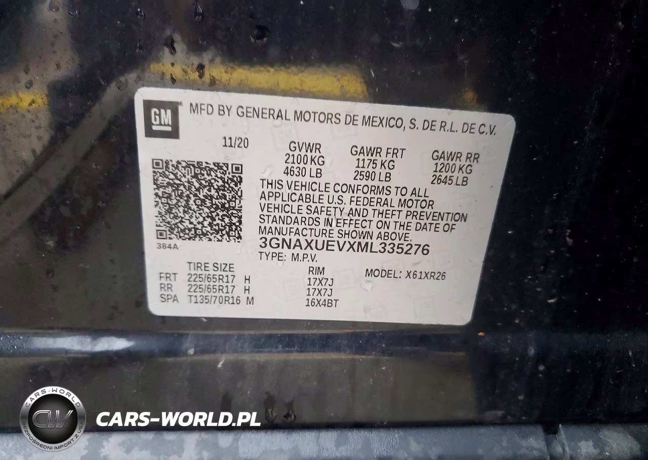 2021 Chevrolet Equinox Lt VIN:3GNAXUEVXML335276 - 13