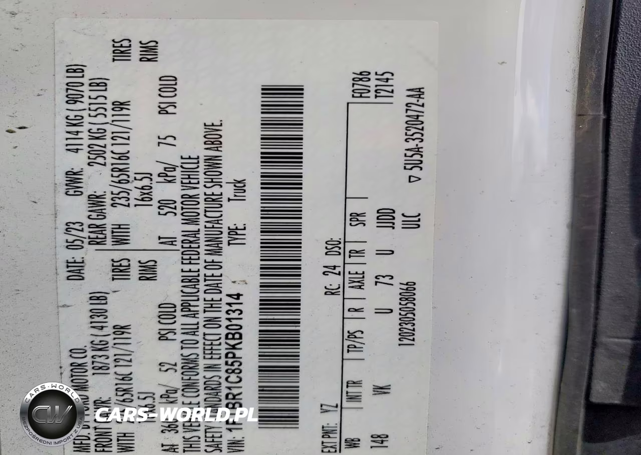 2023 Ford Transit 250 Refrigerated Delivery Van VIN:1FTBR1C85PKB01314 - 14