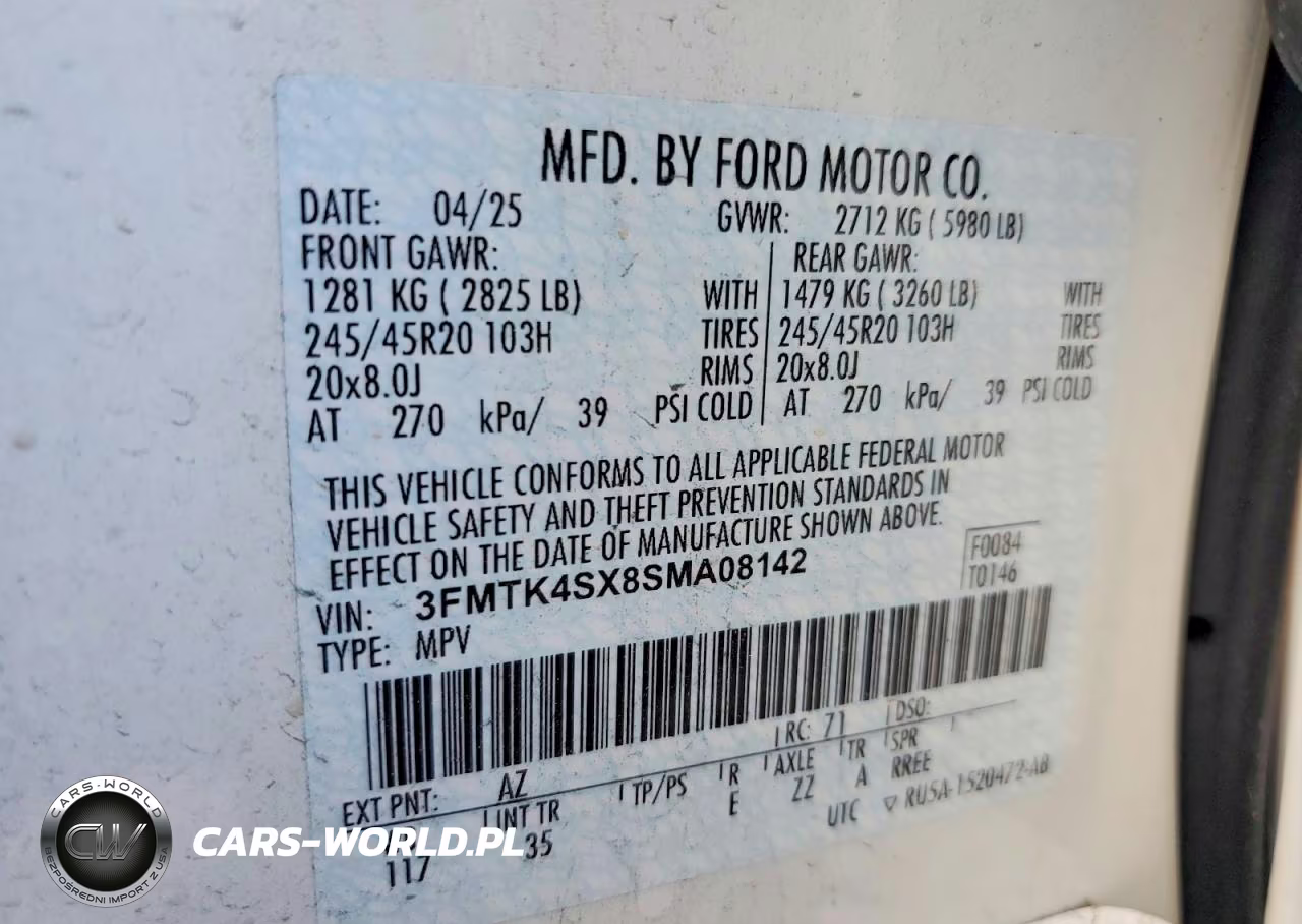 2025 Ford Mustang Mach-E Gt VIN:3FMTK4SX8SMA08142 - 14