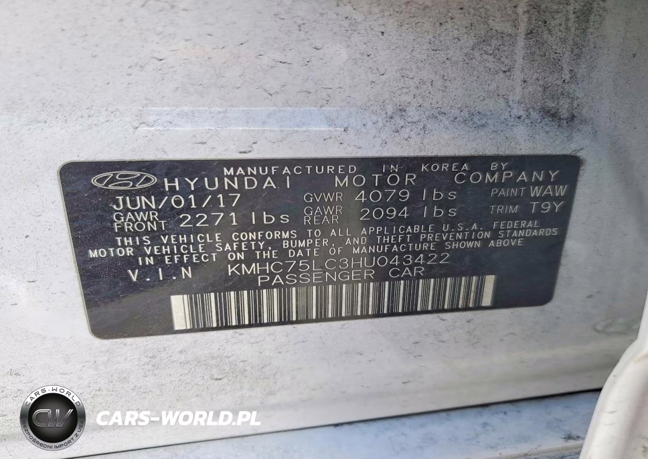 2017 Hyundai Ioniq Sel VIN:KMHC75LC3HU043422 - 12