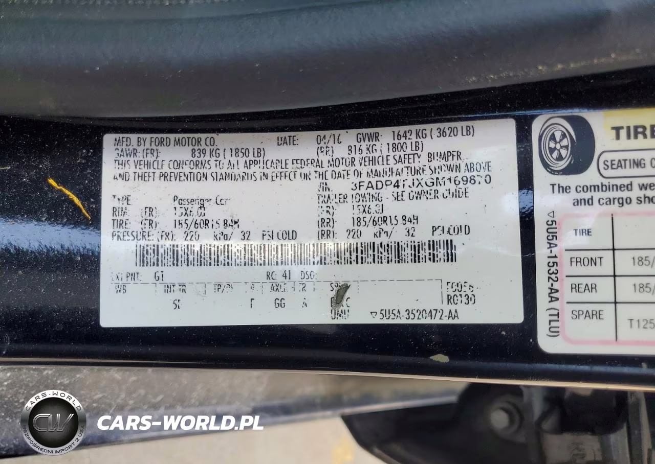2016 Ford Fiesta S VIN:3FADP4TJXGM169870 - 13