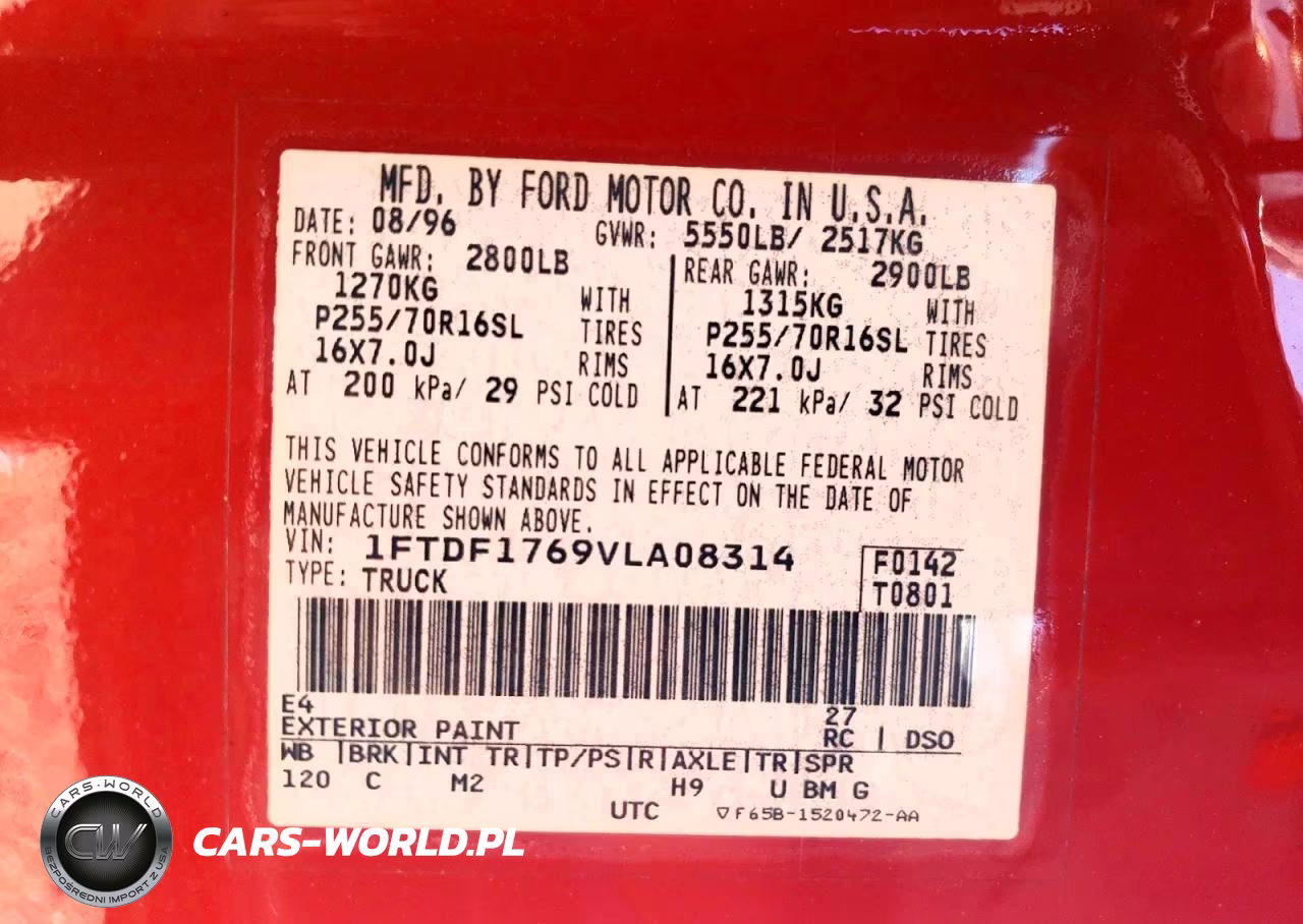 1997 Ford F150 VIN:1FTDF1769VLA08314 - 12