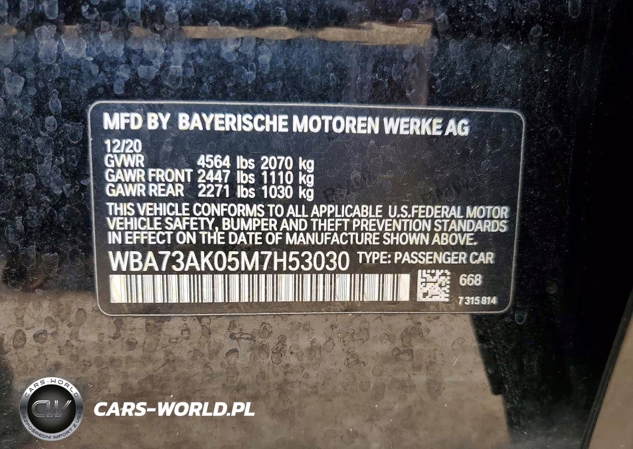 2021 BMW 228Xi VIN:WBA73AK05M7H53030 - 12