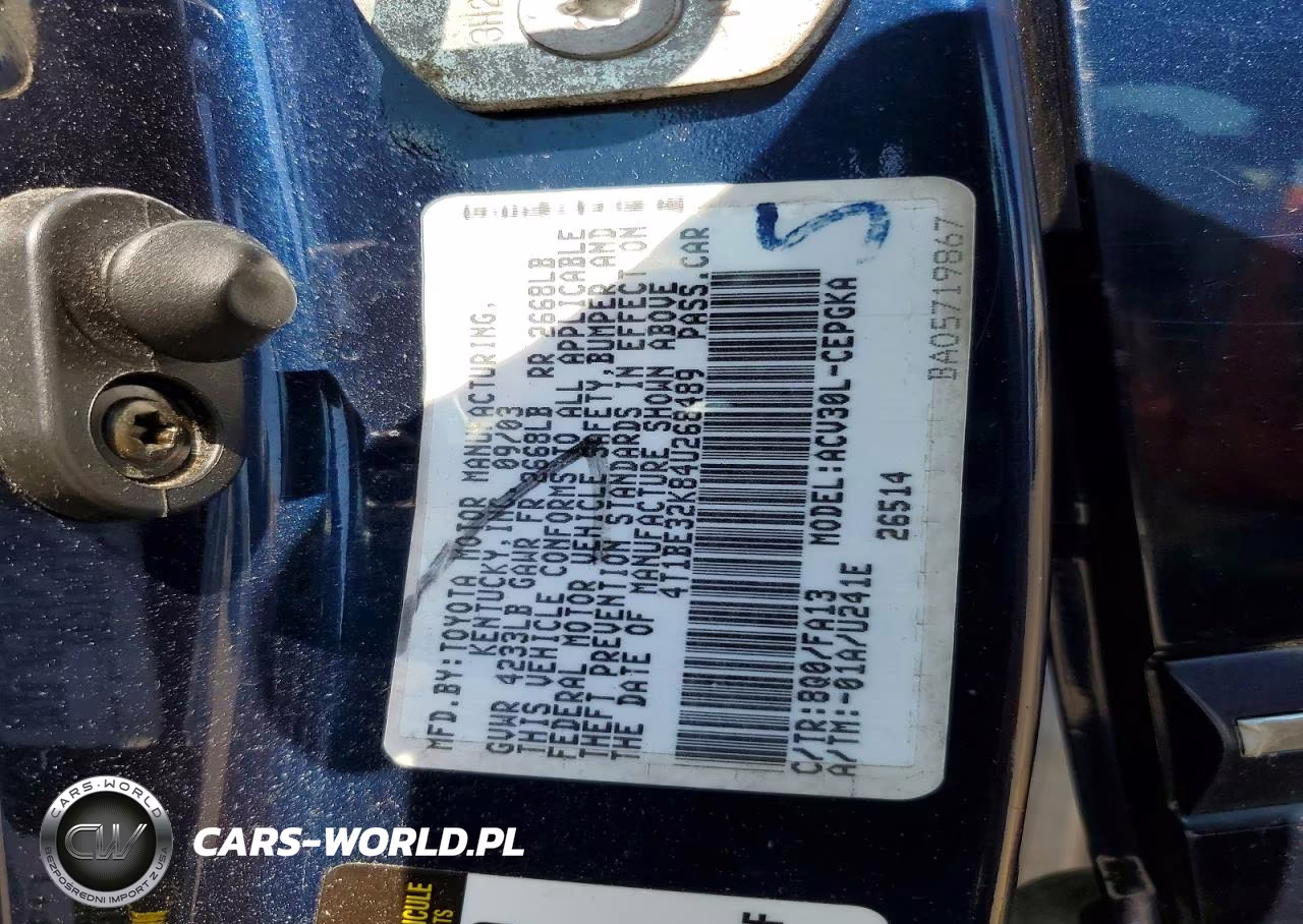 2004 Toyota Camry Xle VIN:4T1BE32K84U268489 - 12
