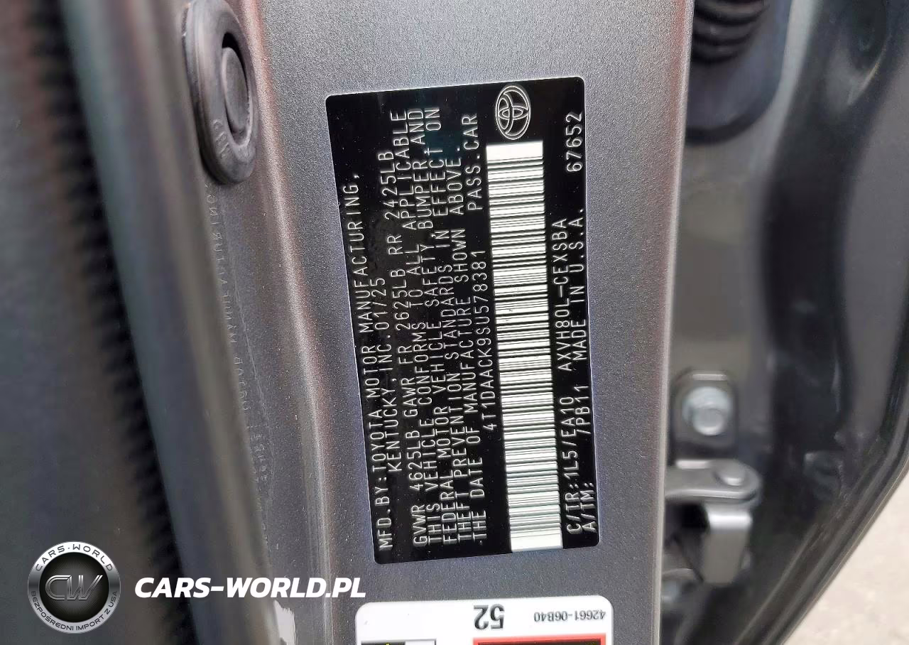 2025 Toyota Camry Se VIN:4T1DAACK9SU578381 - 12