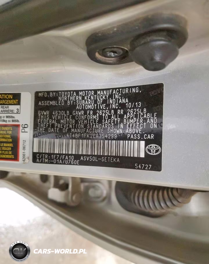 2014 Toyota Camry L VIN:4T4BF1FK2ER354299 - 13