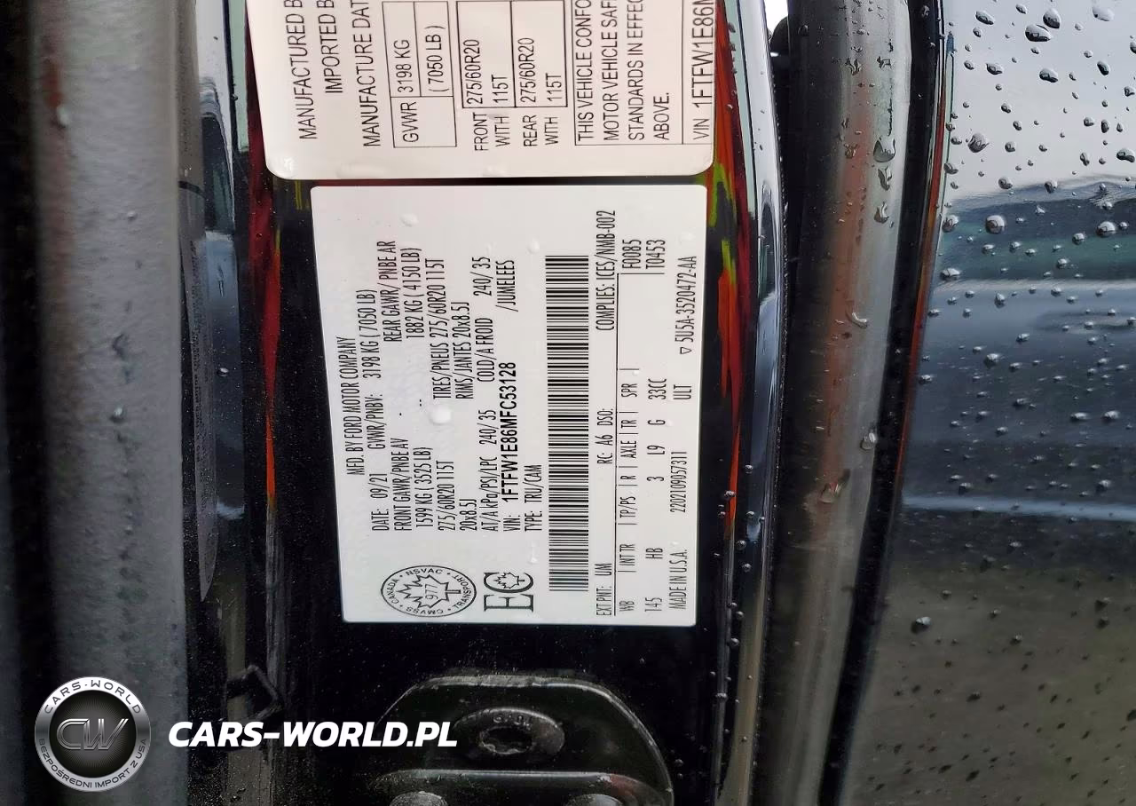 2021 Ford F150 Supercrew VIN:1FTFW1E86MFC53128 - 12