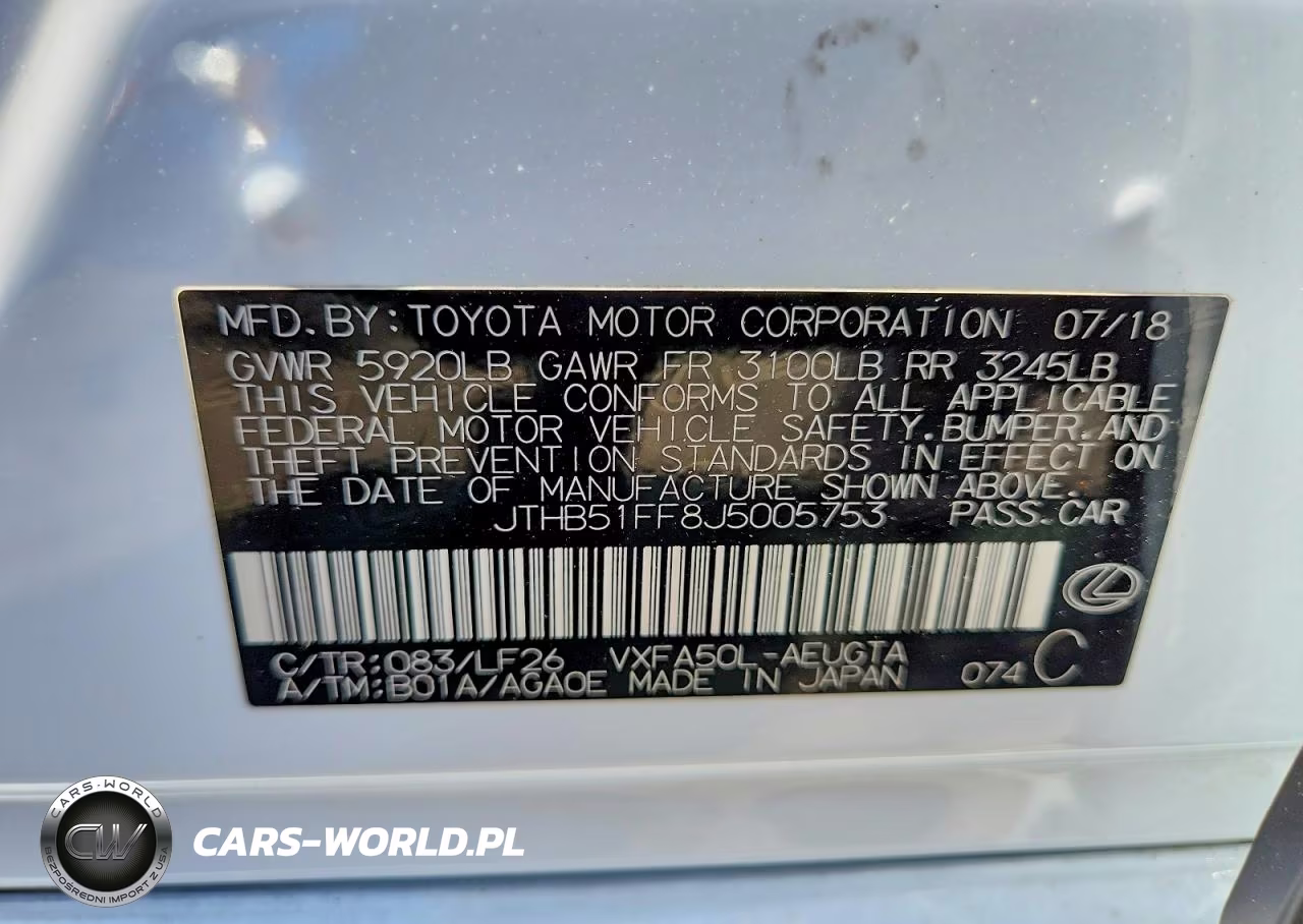 2018 Lexus Ls 500 F Sport VIN:JTHB51FF8J5005753 - 12