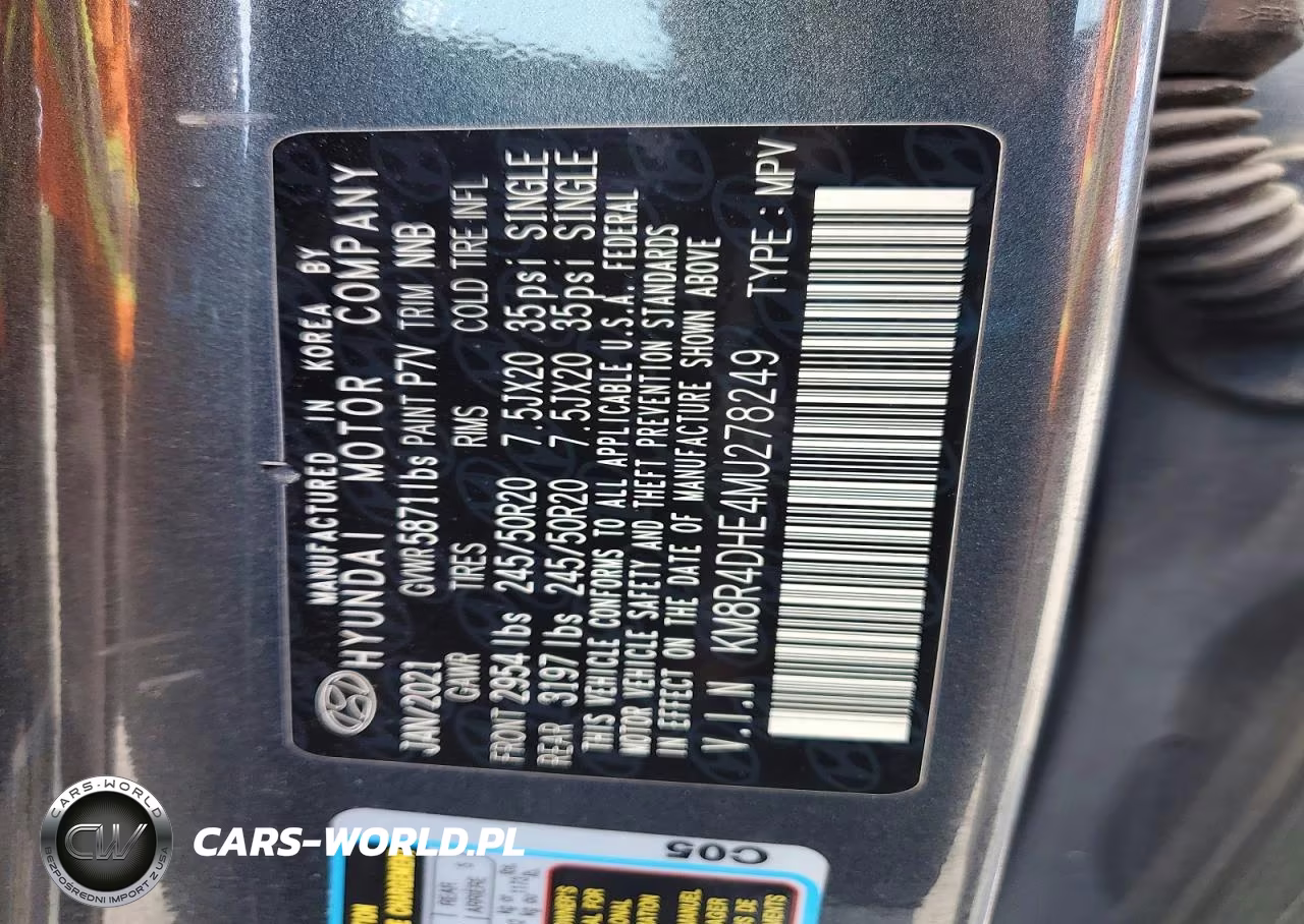 2021 Hyundai Palisade Sel VIN:KM8R4DHE4MU278249 - 13