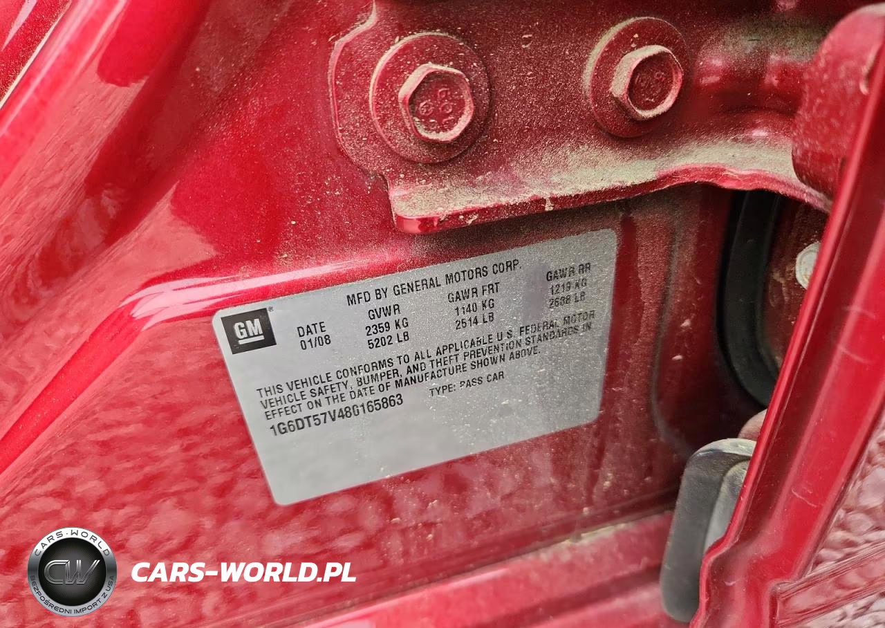2008 Cadillac Cts Hi Feature V6 VIN:1G6DT57V480165863 - 12