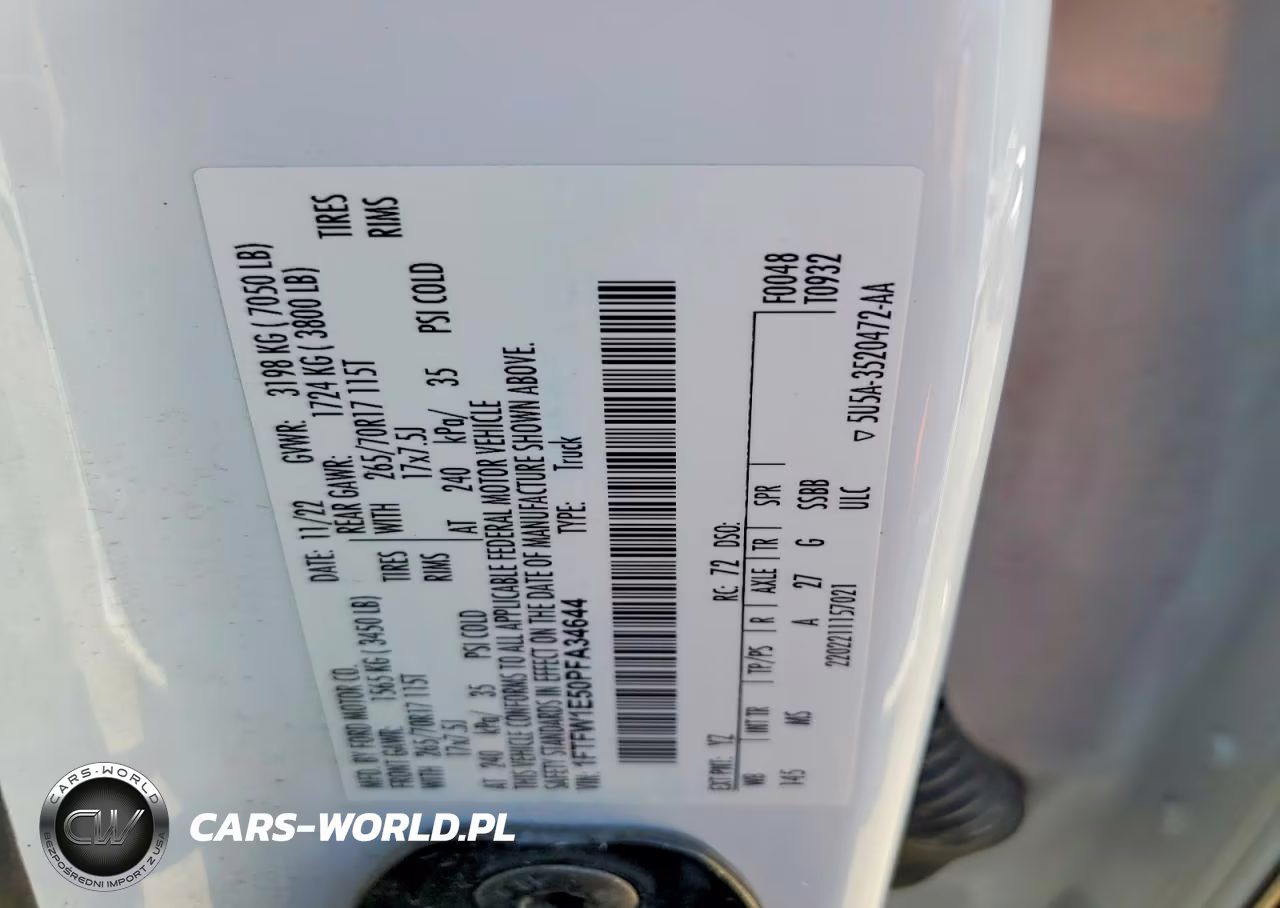 2023 Ford F150 Supercrew VIN:1FTFW1E50PFA34644 - 12