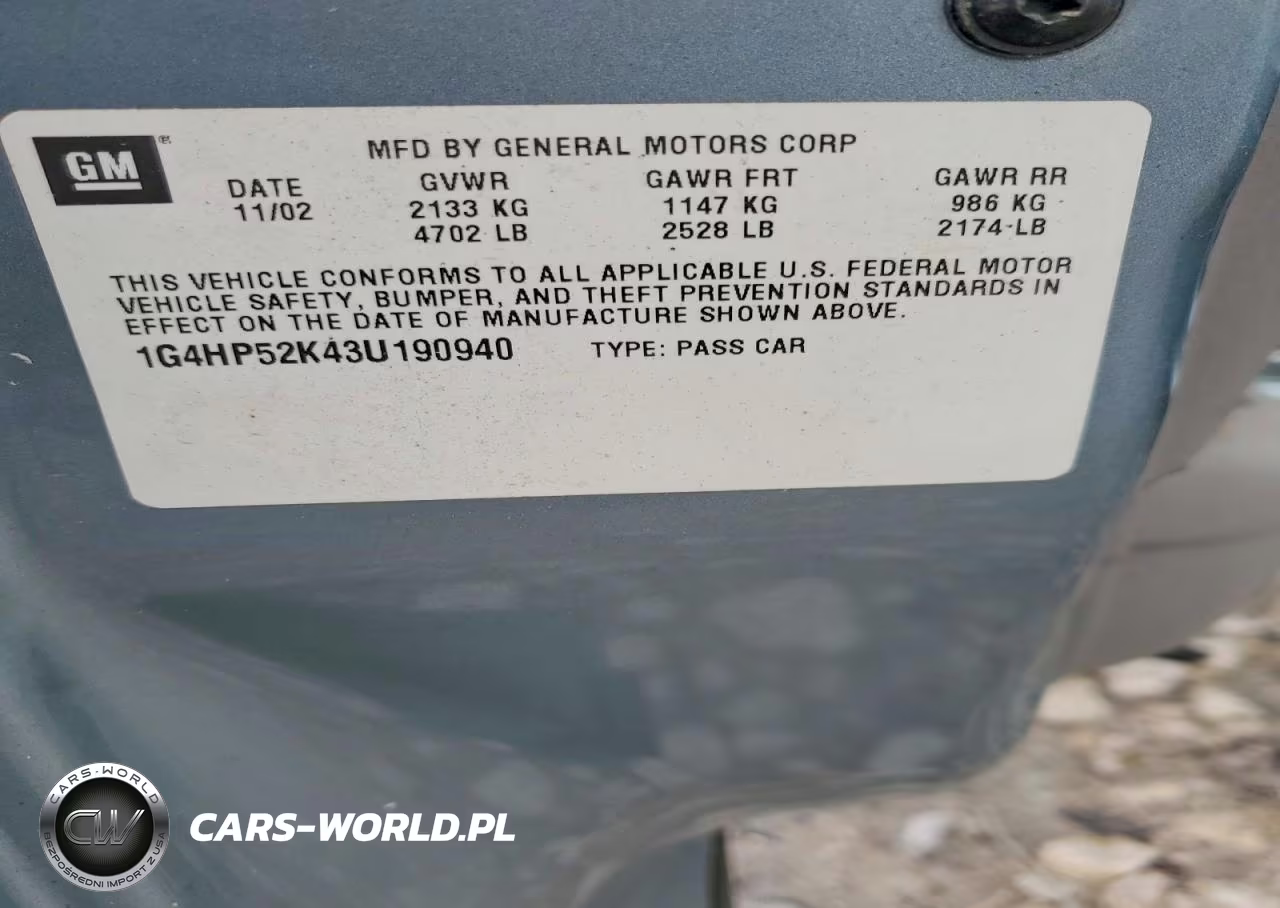 2003 Buick Lesabre Custom VIN:1G4HP52K43U190940 - 12