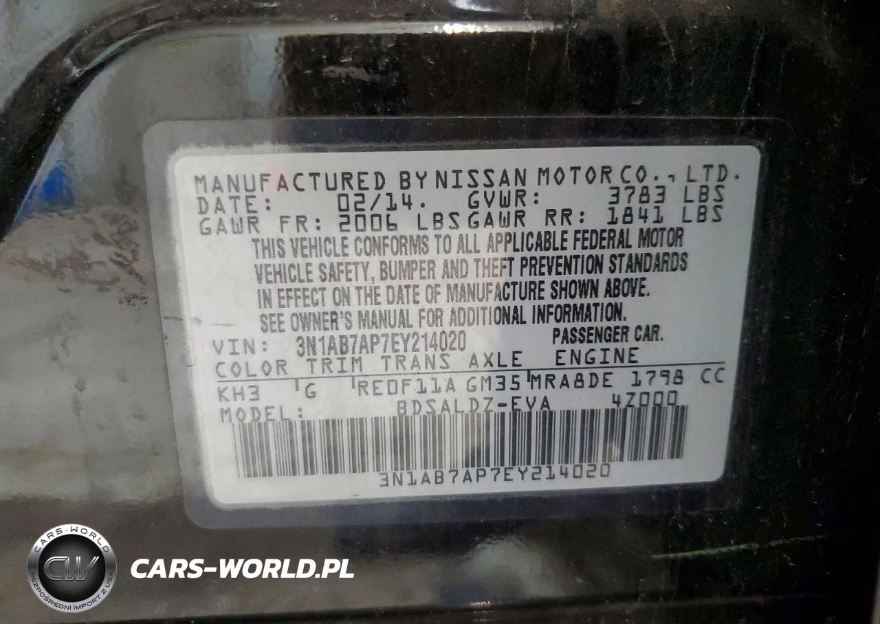 2014 Nissan Sentra Sv VIN:3N1AB7AP7EY214020 - 13