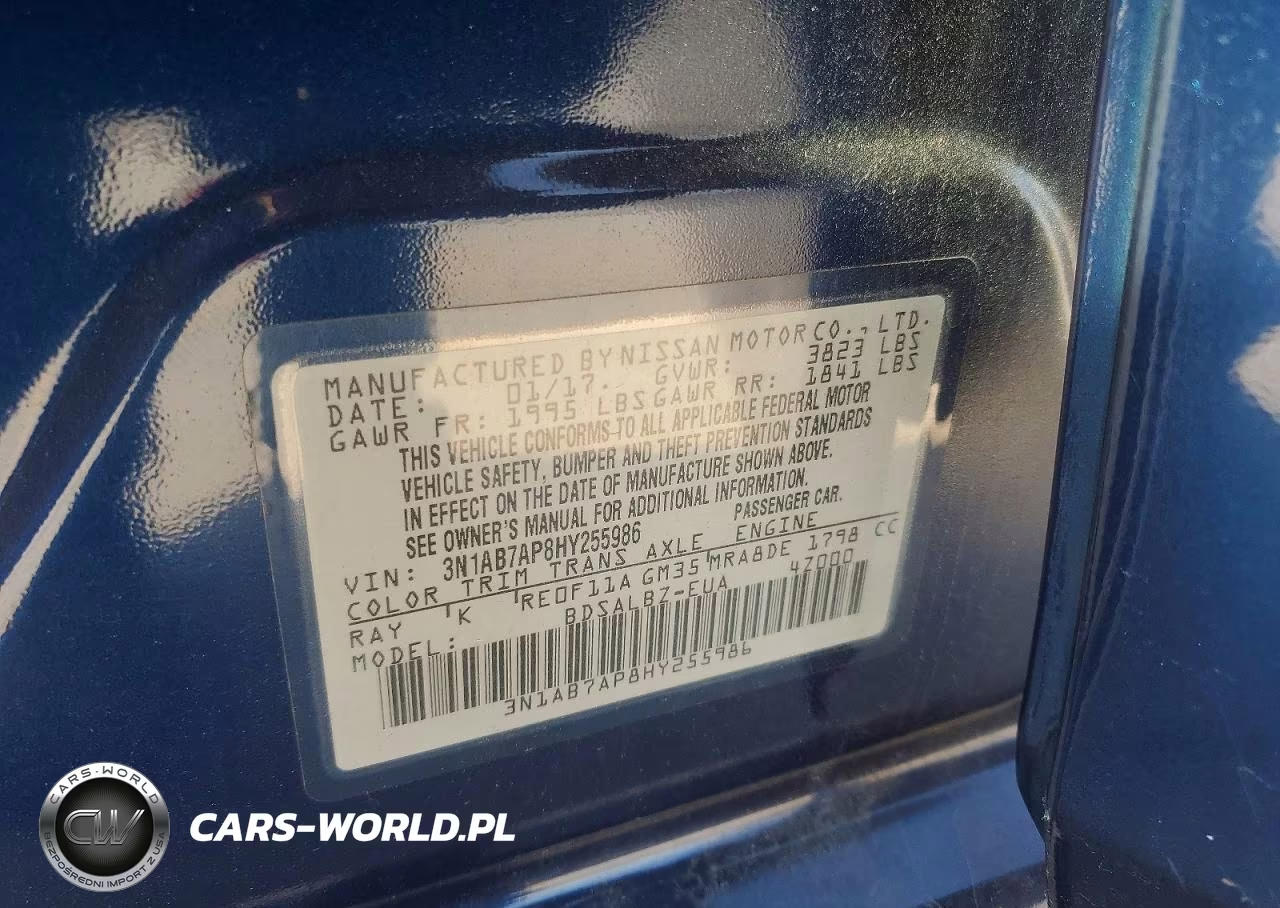 2017 Nissan Sentra S VIN:3N1AB7AP8HY255986 - 13