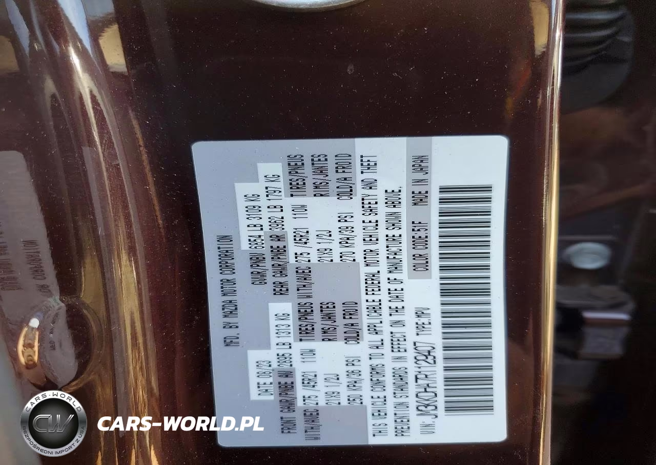 2024 Mazda Cx-90 Premium VIN:JM3KKDHA7R1129407 - 13