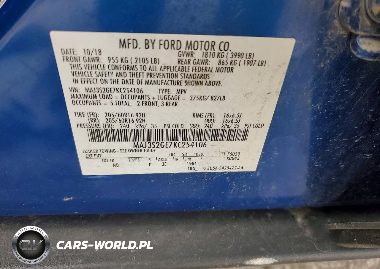 2019 Ford Ecosport Se VIN:MAJ3S2GE7KC254106 - 13