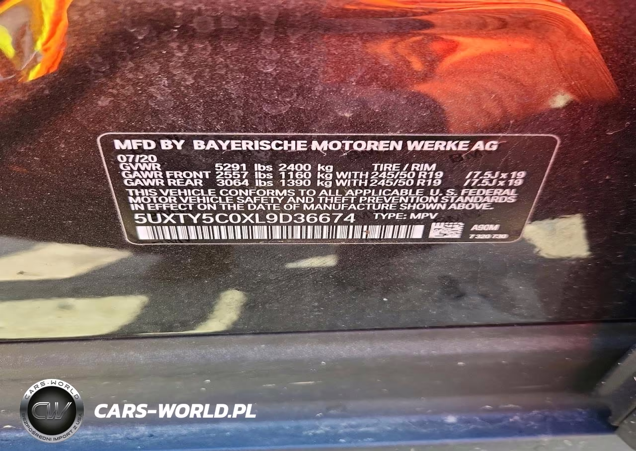 2020 BMW X3 xDrive30I VIN:5UXTY5C0XL9D36674 - 13