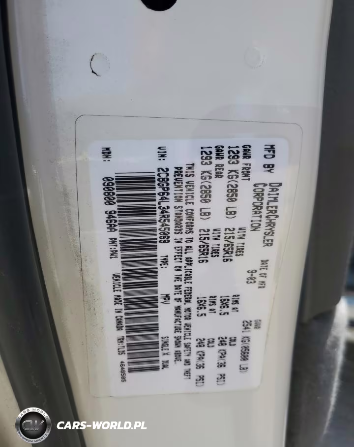 CHRYSLER TOWN & COU VIN:2C8GP64L34R545069 - 13