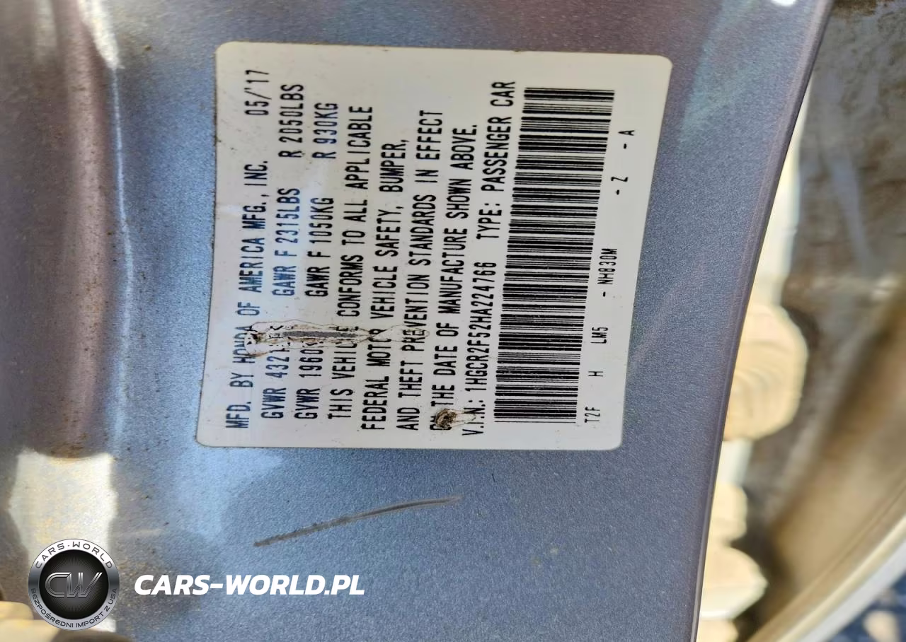 2017 Honda Accord Sport VIN:1HGCR2F52HA224766 - 12