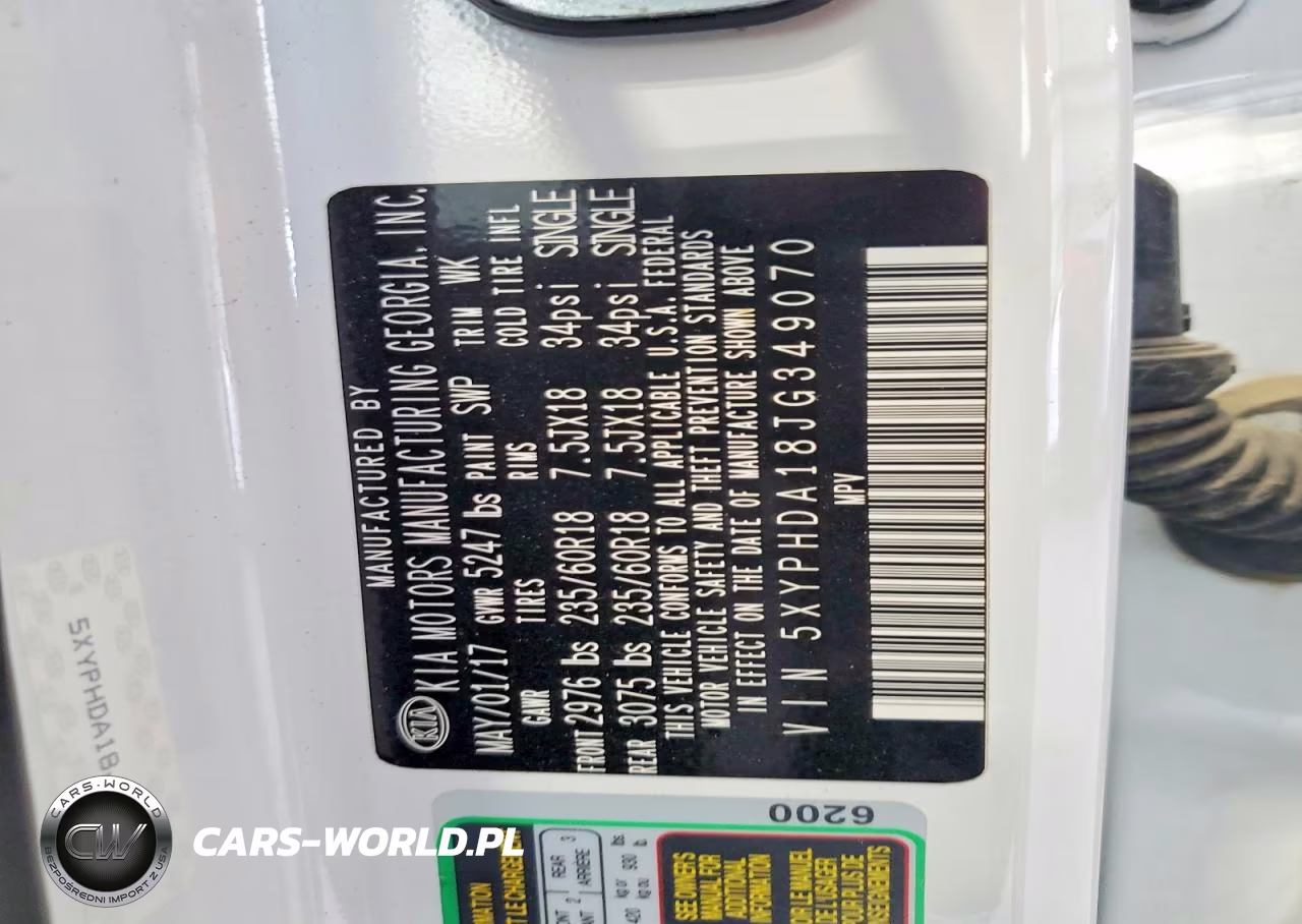 2018 Kia Sorento Ex VIN:5XYPHDA18JG349070 - 14