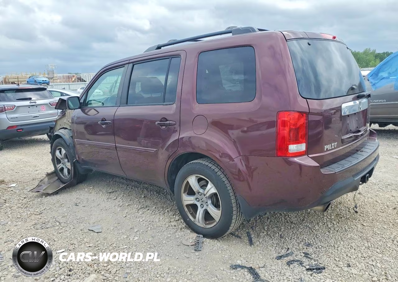 2013 Honda Pilot Exl VIN:5FNYF4H58DB072516 - 2