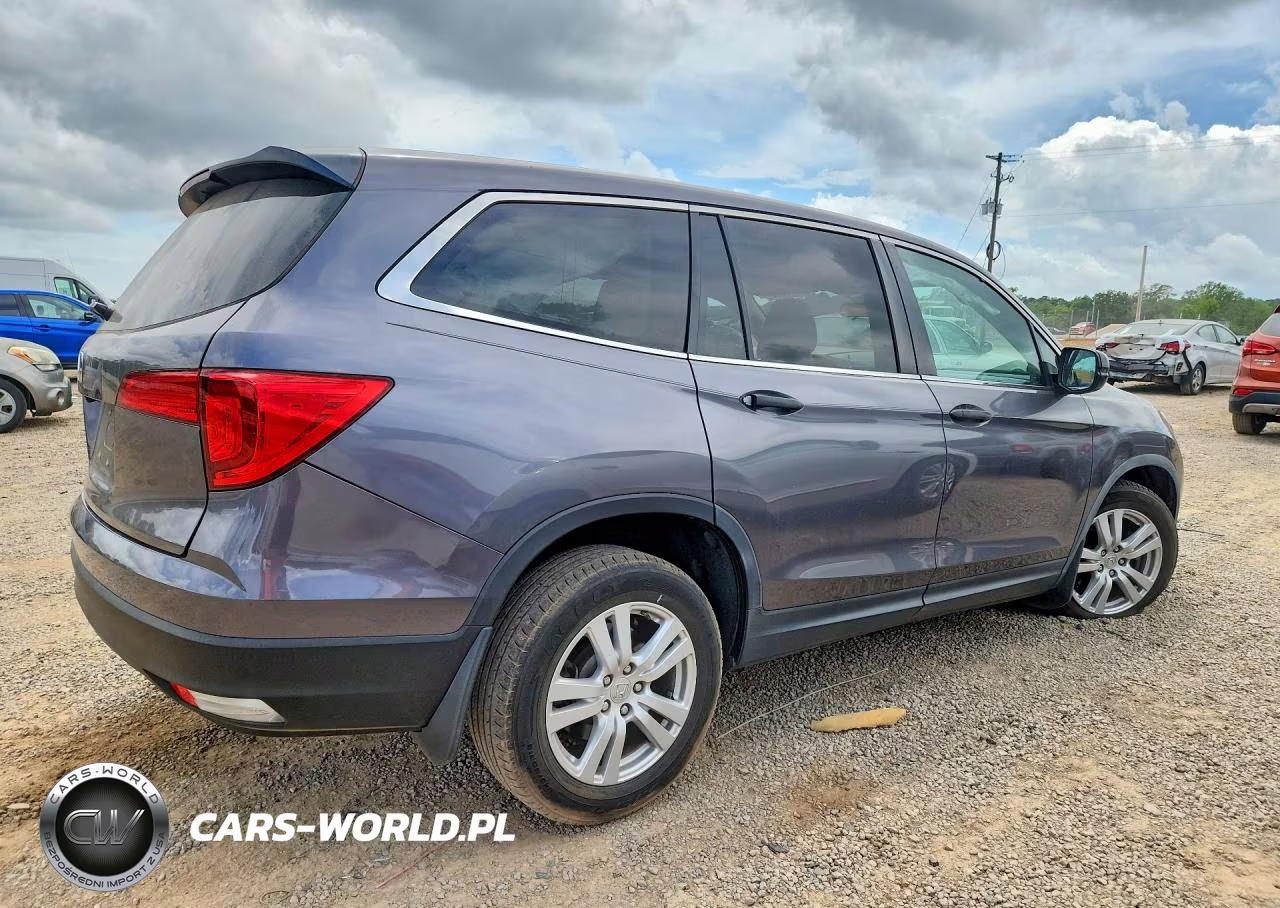 2017 Honda Pilot Lx VIN:5FNYF5H16HB034887 - 3
