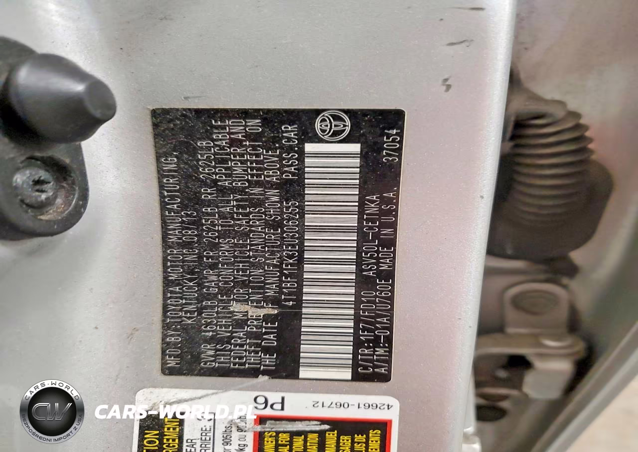 2014 Toyota Camry Le VIN:4T1BF1FK3EU306255 - 12