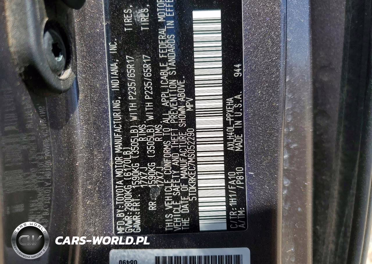 2021 Toyota Sienna Le VIN:5TDKRKEC7MS052290 - 13