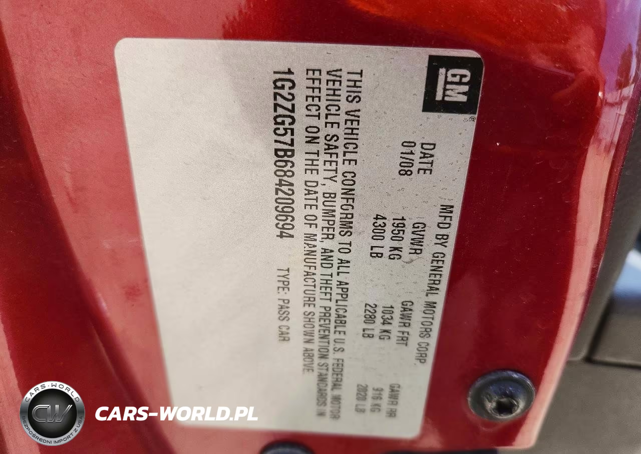 2008 Pontiac G6 Base VIN:1G2ZG57B684209694 - 12
