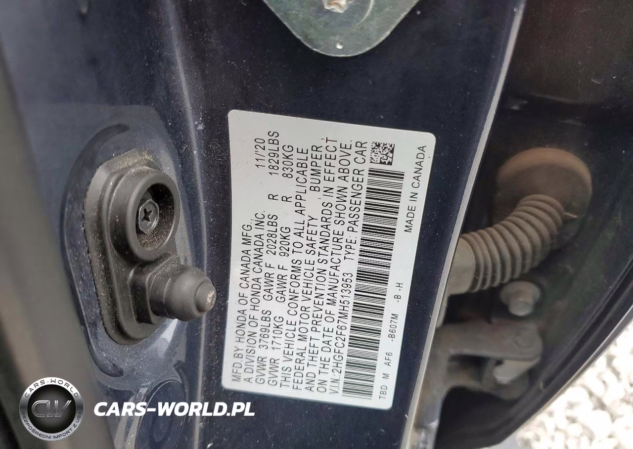 2021 Honda Civic Lx VIN:2HGFC2F67MH513953 - 13