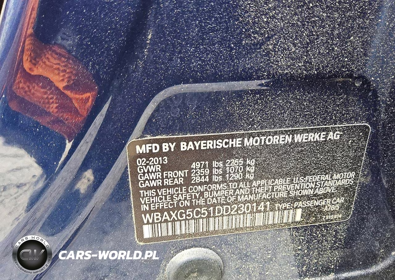 2013 BMW 528 I VIN:WBAXG5C51DD230141 - 12