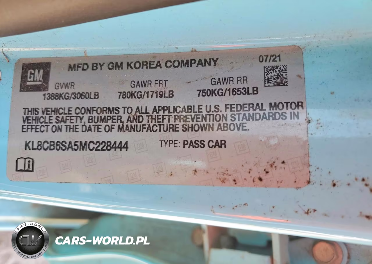 2021 Chevrolet Spark Ls VIN:KL8CB6SA5MC228444 - 13