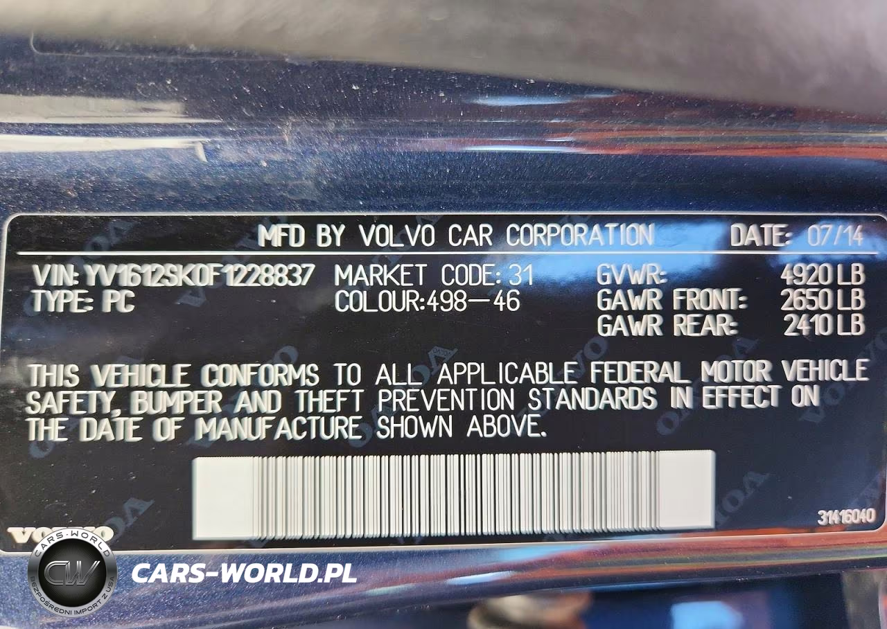 2015 Volvo V60 Premier VIN:YV1612SK0F1228837 - 13