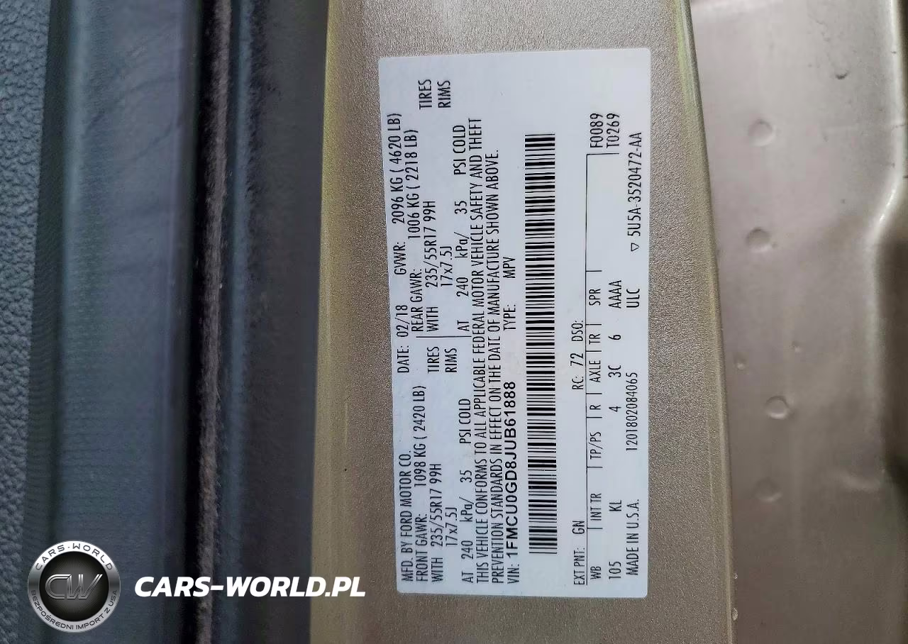 2018 Ford Escape Se VIN:1FMCU0GD8JUB61888 - 13