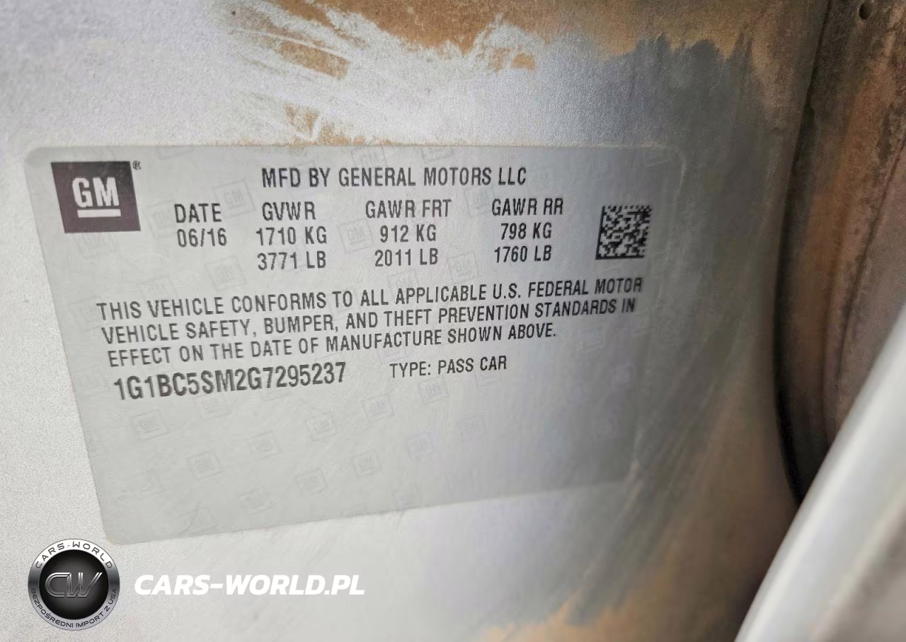 2016 Chevrolet Cruze Ls VIN:1G1BC5SM2G7295237 - 12