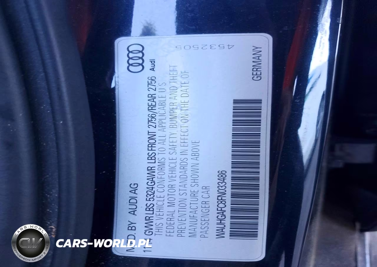 2015 Audi A6 Prestige VIN:WAUHGAFC8FN033486 - 13