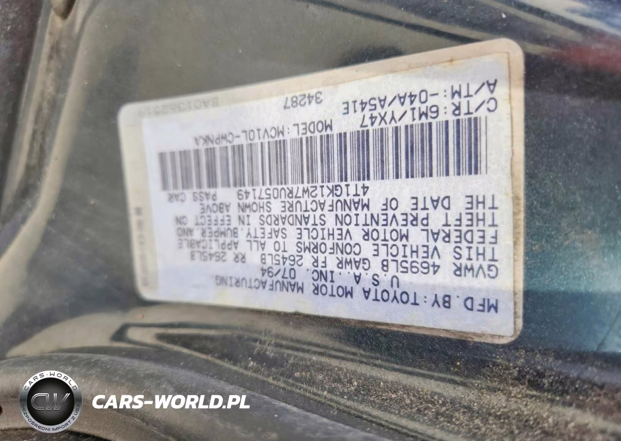 1994 Toyota Camry Le VIN:4T1GK12W7RU057149 - 12